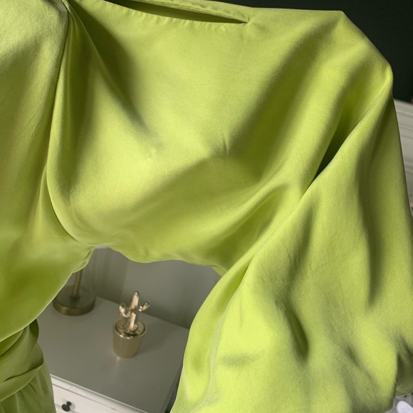 Josie Natori silk cocktail dress - Picture 3 of 6